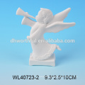 Wholesale white porcelain angel figurine for home decoration